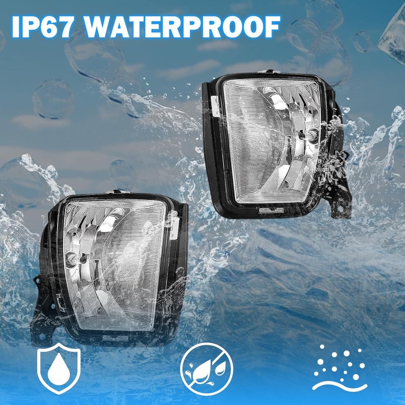 BOXLIGHT Fog Lights Assembly Compatible With 2013-2018 Dodge Ram 1500 Pickup Front Bumper Driving Fog Lamp Fog Light Kits (Smoked Lens) - Image 4